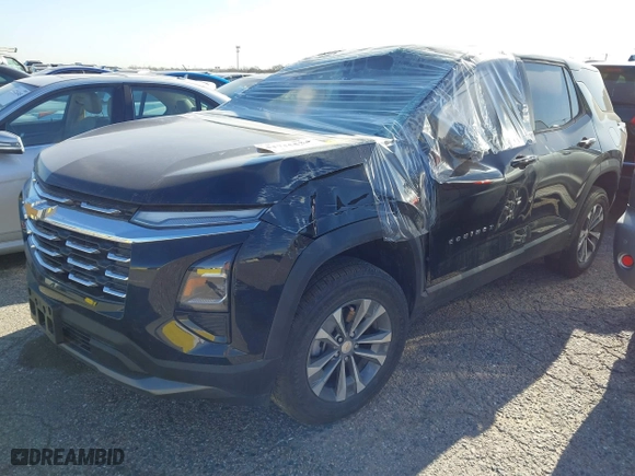 2025 Chevrolet Equinox FWD LT with VIN 3GNAXHEG8SL239698, listed as a IAAI auction lot 41715534 with 1,763 mi miles. Bid and sale history available at carsss.com. Image 2.