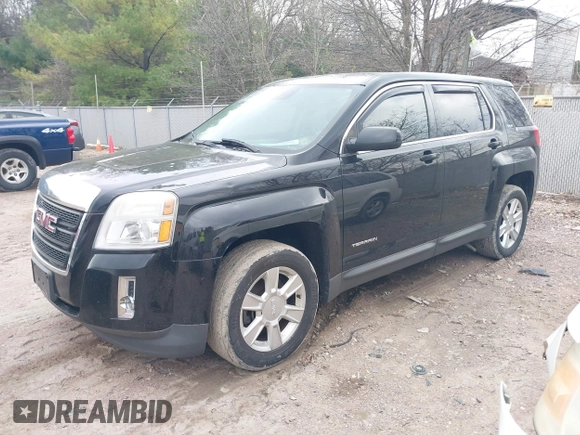 2012 GMC Terrain SLE-1 with VIN 2GKALMEK6C6357213, listed as a IAAI auction lot 42134805 with 155,667 mi miles and . Bid and sale history available at carsss.com. Image 2.