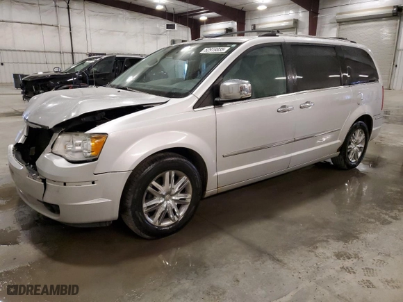 2010 Chrysler Town & Country Limited with VIN 2A4RR6DX3AR129472, listed as a Copart auction lot 52919335 with 210,183 mi miles and Non Repairable. Bid and sale history available at carsss.com. Image 1.