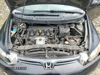 2008 Honda Civic Cpe LX with VIN 2HGFG11608H580924, listed as a Copart auction lot 64258734 with 196,522 mi miles and Salvage Title. Bid and sale history available at carsss.com. Image 12.