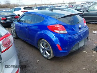 2013 Hyundai Veloster w/Black Int with VIN KMHTC6ADXDU170420, listed as a IAAI auction lot 41655443 with 157,800 mi miles and . Bid and sale history available at DreamBid. Image 3.