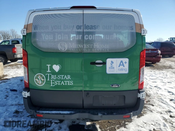 2017 Ford Transit Wagon XL with VIN 1FMZK1YM7HKB34384, listed as a Copart auction lot 88654985 with 16,649 mi miles and Salvage Title. Bid and sale history available at carsss.com. Image 6.