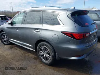2019 Infiniti QX60 Luxe with VIN 5N1DL0MM5KC529818, listed as a IAAI auction lot 41785839 with 109,012 mi miles and . Bid and sale history available at DreamBid. Image 3.
