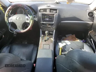 2012 Lexus IS 250 with VIN JTHBF5C20C5158958, listed as a Copart auction lot 60588455 with 145,085 mi miles and Salvage title. Bid and sale history available at DreamBid. Image 8.