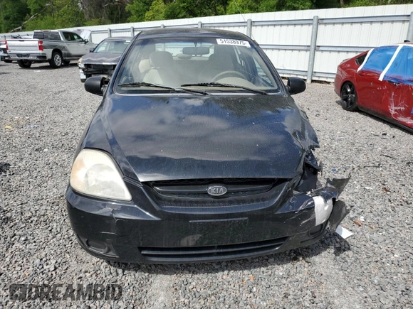 2003 Kia Rio with VIN KNADC165036169340, listed as a Copart auction lot 51538975 with 136,054 mi miles and Salvage Title. Bid and sale history available at carsss.com. Image 5.