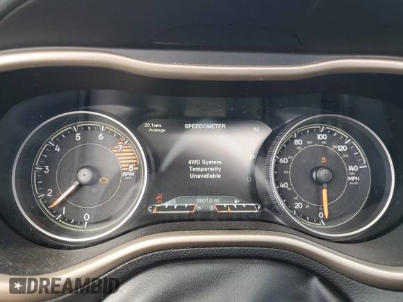 2016 Jeep Cherokee Limited with VIN 1C4PJMDS5GW188410, listed as a Copart auction lot 53299065 with 89,510 mi miles and Salvage Title. Bid and sale history available at DreamBid. Image 9.