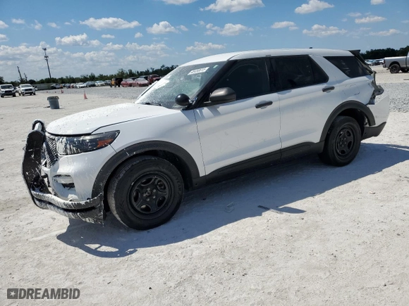2021 Ford Police Interceptor Utility with VIN 1FM5K8AW7MNA14743, listed as a Copart auction lot 48458615 with 47,150 mi miles and Non Repairable. Bid and sale history available at carsss.com. Image 1.