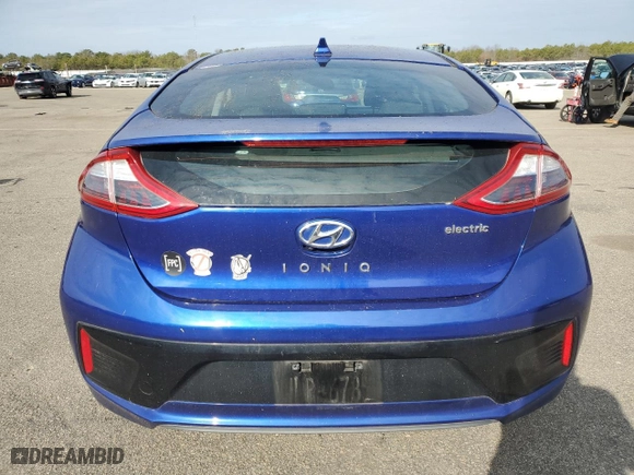 2019 Hyundai Ioniq Electric with VIN KMHC75LH5KU049242, listed as a Copart auction lot 52462605 with 54,638 mi miles and Salvage Title. Bid and sale history available at carsss.com. Image 6.