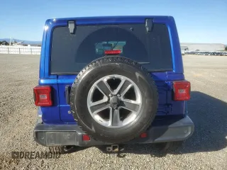 2018 Jeep Wrangler Unlimited Sahara z VIN 1C4HJXENXJW262779, wystawiony jako Copart lot #47882345 z przebiegiem Nie podano mil oraz Szkoda całkowita • Salvage title. Historia ofert i sprzedaży dostępna na DreamBid. Obrazek 6.