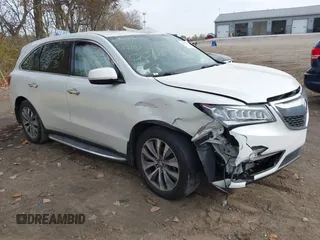 2015 Acura MDX Technology with VIN 5FRYD4H47FB007039, listed as a IAAI auction lot 40851082 with 136,503 mi miles and . Bid and sale history available at DreamBid. Image 1.