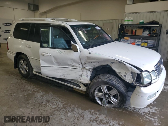2006 Lexus LX 470 z VIN JTJHT00W464009295, wystawiony jako Copart lot #56724525 z przebiegiem 155 874 mil mil oraz Szkoda całkowita • Salvage title. Historia ofert i sprzedaży dostępna na DreamBid. Obrazek 4.