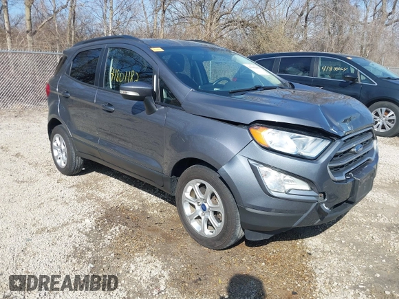 2019 Ford EcoSport SE with VIN MAJ3S2GE7KC301957, listed as a IAAI auction lot 41801182 with 81,525 mi miles and . Bid and sale history available at DreamBid. Image 1.