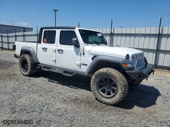 2020 Jeep Gladiator Sport S with VIN 1C6HJTAG3LL195356, listed as a Copart auction lot 65898904 with 0 mi miles and Salvage Title. Bid and sale history available at carsss.com. Image 4.