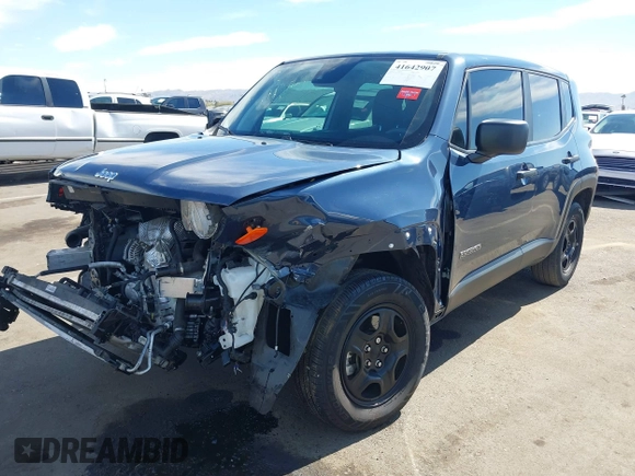 2021 Jeep Renegade Jeepster z VIN ZACNJDABXMPM18203, wystawiony jako IAAI lot #41642907 z przebiegiem 30 478 mil mil oraz . Historia ofert i sprzedaży dostępna na DreamBid. Obrazek 6.
