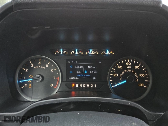 2018 Ford F-150 XL with VIN 1FTEW1EB6JFA50789, listed as a Copart auction lot 50126075 with 149,951 mi miles and Clean Title. Bid and sale history available at carsss.com. Image 9.