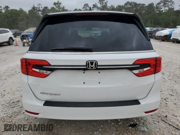 2021 Honda Odyssey EX with VIN 5FNRL6H56MB025283, listed as a Copart auction lot 51373475 with 25,851 mi miles and Salvage Title. Bid and sale history available at DreamBid. Image 6.