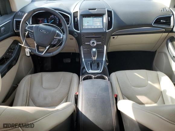 2017 Ford Edge Titanium with VIN 2FMPK3K88HBB88530, listed as a Copart auction lot 49213195 with 128,660 mi miles and Salvage Title. Bid and sale history available at carsss.com. Image 8.