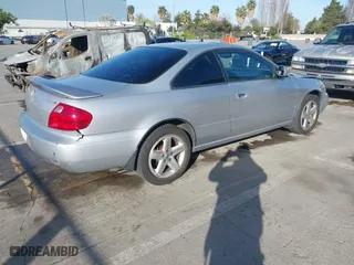 2001 Acura CL Type S with VIN 19UYA42631A024573, listed as a IAAI auction lot 41964786 with 201,614 mi miles. Bid and sale history available at carsss.com. Image 4.