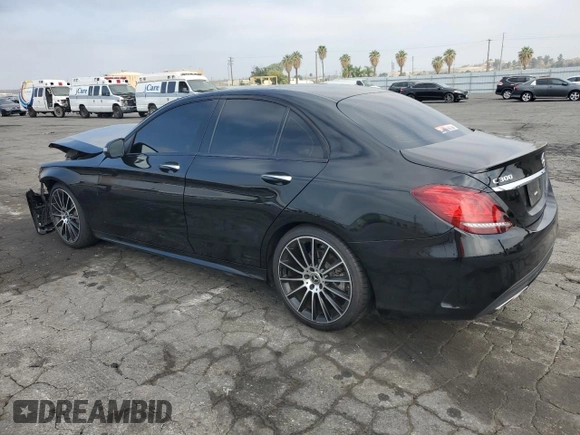 2020 Mercedes-Benz C 300 with VIN W1KWF8DBXLR592547, listed as a Copart auction lot 59551835 with 73,047 mi miles and Salvage title. Bid and sale history available at DreamBid. Image 2.