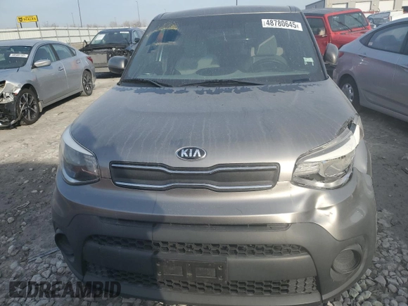 2017 Kia Soul with VIN KNDJN2A26H7411553, listed as a Copart auction lot 48780645 with 57,840 mi miles and Salvage Title. Bid and sale history available at carsss.com. Image 5.