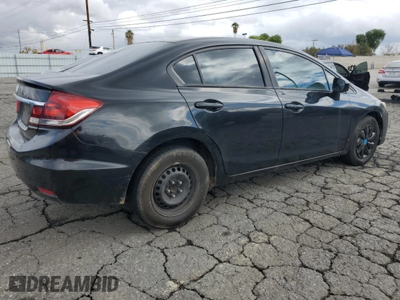 2015 Honda Civic Sedan LX with VIN 19XFB2E52FE109354, listed as a Copart auction lot 49101105 with 279,321 mi miles and Clean Title. Bid and sale history available at carsss.com. Image 3.