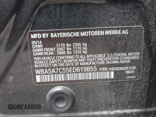 2014 BMW 5 Series 528i xDrive z VIN WBA5A7C55ED619855, wystawiony jako IAAI lot #42398223 z przebiegiem Nie podano mil oraz . Historia ofert i sprzedaży dostępna na DreamBid. Obrazek 9.