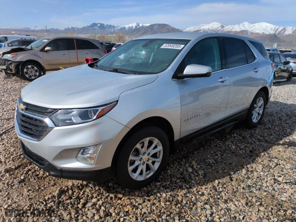 2019 Chevrolet Equinox LT with VIN 2GNAXTEV0K6227115, listed as a Copart auction lot 52049205 with 92,381 mi miles and Salvage Title. Bid and sale history available at carsss.com. Image 1.