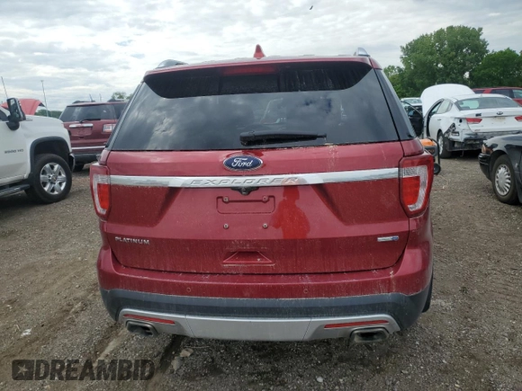 2016 Ford Explorer Platinum z VIN 1FM5K8HT0GGC96650, wystawiony jako Copart lot #58427945 z przebiegiem 129 381 mil mil oraz Szkoda całkowita • Salvage title. Historia ofert i sprzedaży dostępna na DreamBid. Obrazek 6.