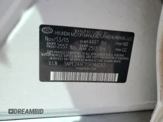 2016 Hyundai Sonata SE z VIN 5NPE24AF2GH346283, wystawiony jako Copart lot #56305965 z przebiegiem 129 887 mil mil oraz Szkoda całkowita • Salvage title. Historia ofert i sprzedaży dostępna na DreamBid. Obrazek 12.