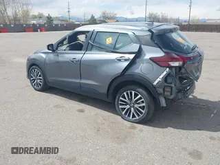 2021 Nissan Kicks SV with VIN 3N1CP5CV8ML502280, listed as a IAAI auction lot 41936161 with Not Provided miles. Bid and sale history available at carsss.com. Image 3.