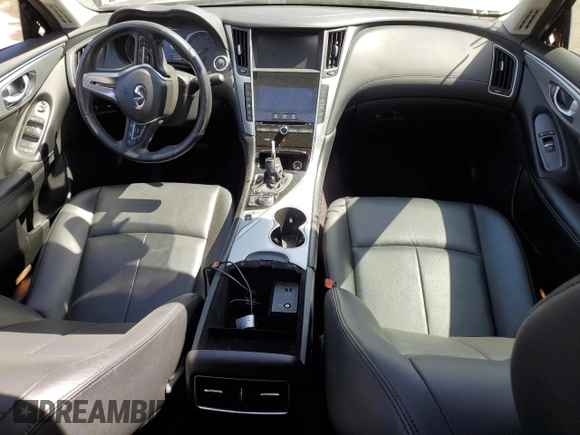 2019 Infiniti Q50 3.0t LUXE with VIN JN1EV7AP4KM543314, listed as a Copart auction lot 49647465 with 63,189 mi miles and Salvage Title. Bid and sale history available at carsss.com. Image 8.