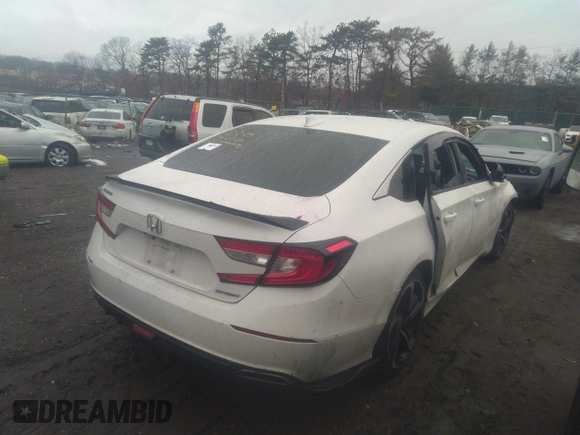 2019 Honda Accord Sport with VIN 1HGCV1F31KA009018, listed as a IAAI auction lot 38595783 with Not Provided miles and . Bid and sale history available at DreamBid. Image 4.