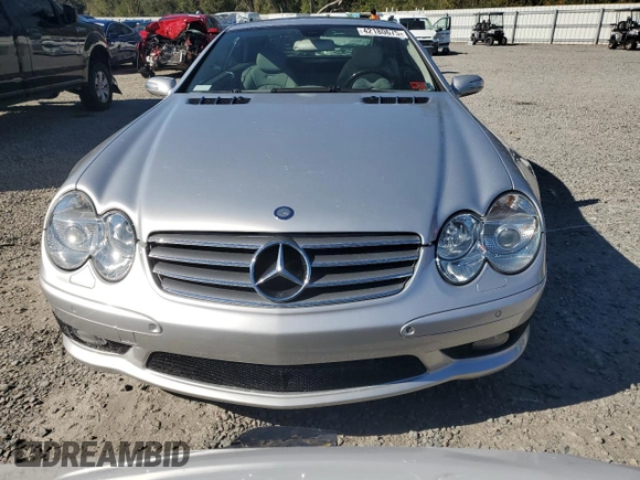 2005 Mercedes-Benz SL 55 AMG with VIN WDBSK74F15F089669, listed as a Copart auction lot 42180675 with Not provided miles and Salvage title. Bid and sale history available at DreamBid. Image 5.