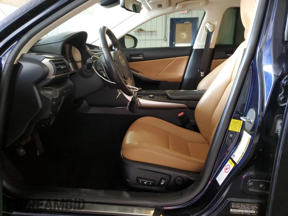 2017 Lexus IS with VIN JTHCM1D27H5023338, listed as a Copart auction lot 49702305 with 45,866 mi miles and Salvage Title. Bid and sale history available at carsss.com. Image 7.