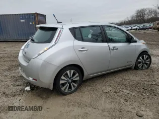 2013 Nissan LEAF S with VIN 1N4AZ0CP4DC402150, listed as a Copart auction lot 47616095 with 97,152 mi miles and Non Repairable. Bid and sale history available at carsss.com. Image 3.