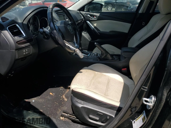 2015 Mazda 6 i Grand Touring with VIN JM1GJ1W69F1168512, listed as a Copart auction lot 53150995 with 130,205 mi miles and Salvage Title. Bid and sale history available at DreamBid. Image 7.