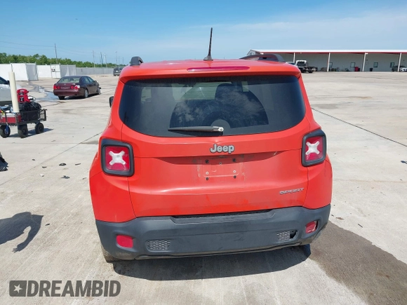 2017 Jeep Renegade Sport с VIN ZACCJAAB3HPF12020, выставлен на аукционе IAAI как лот 42323416 с пробегом 148 895 миль миль и . История ставок и продаж доступна на DreamBid. Изображение 16.