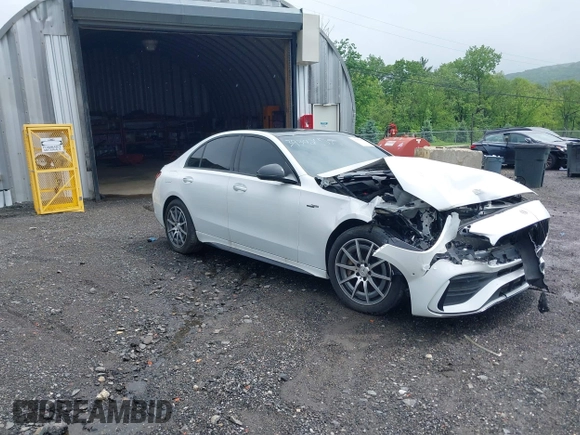 2023 Mercedes-Benz C 43 AMG with VIN W1KAF8HB4PR095973, listed as a IAAI auction lot 39392007 with 10,977 mi miles and . Bid and sale history available at DreamBid. Image 1.