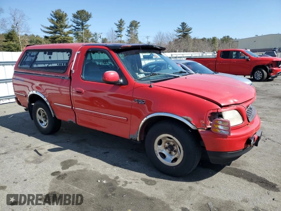 1998 Ford F-150 with VIN 1FTDF1727WNA09044, listed as a Copart auction lot 48848385 with 213,603 mi miles and Non repairable. Bid and sale history available at DreamBid. Image 4.