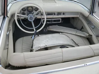 1957 Ford Thunderbird with VIN C7FH382576, listed as a Copart auction lot 75124844 with 22,465 mi miles and Salvage Title. Bid and sale history available at DreamBid. Image 8.
