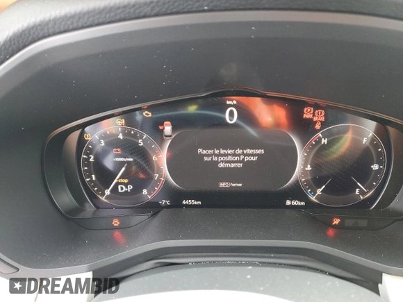 2025 Mazda CX-90 S Premium Plus Package with VIN JM3KKEHC6S1193581, listed as a Copart auction lot 86355484 with 4,455 mi miles and Salvage title. Bid and sale history available at DreamBid. Image 9.