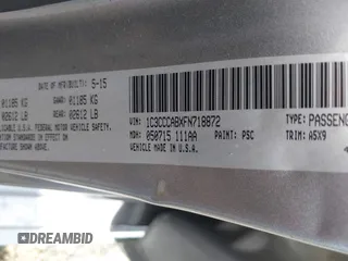 2015 Chrysler 200 Limited with VIN 1C3CCCABXFN718872, listed as a IAAI auction lot 42098661 with 220,011 mi miles. Bid and sale history available at carsss.com. Image 9.