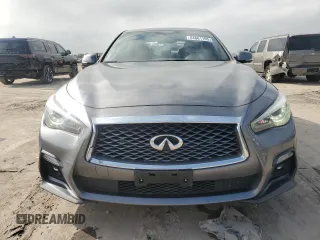 2021 Infiniti Q50 Signature Edition with VIN JN1EV7CP9MM703669, listed as a Copart auction lot 54861195 with 50,856 mi miles and Salvage title. Bid and sale history available at DreamBid. Image 5.
