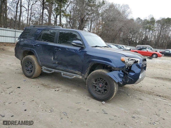 2019 Toyota 4Runner SR5 with VIN JTEBU5JR7K5695831, listed as a Copart auction lot 42118455 with 93,693 mi miles and Salvage Title. Bid and sale history available at carsss.com. Image 4.
