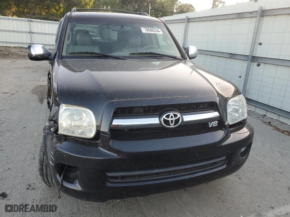 2007 Toyota Sequoia Limited with VIN 5TDZT38A87S292226, listed as a Copart auction lot 78606334 with 263,519 mi miles and Salvage Title. Bid and sale history available at carsss.com. Image 5.