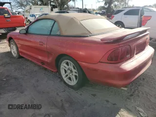 1996 Ford Mustang GT with VIN 1FALP45X6TF226699, listed as a Copart auction lot 82213754 with 102,247 mi miles and Salvage Title. Bid and sale history available at carsss.com. Image 2.
