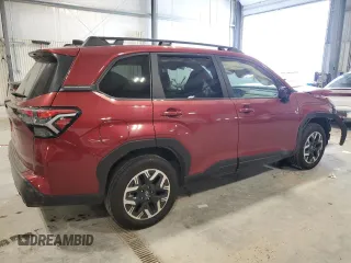 2025 Subaru Forester Premium with VIN JF2SLDDC8SH431025, listed as a Copart auction lot 54746375 with 15,502 mi miles and Salvage title. Bid and sale history available at DreamBid. Image 3.