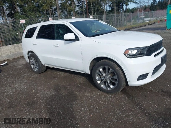 2019 Dodge Durango GT Plus with VIN 1C4RDHDG9KC803201, listed as a IAAI auction lot 41817805 with 81,986 mi miles and . Bid and sale history available at carsss.com. Image 1.