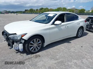 2016 Infiniti Q50 2.0t Premium with VIN JN1CV7AR9GM253439, listed as a IAAI auction lot 39334740 with 90,101 mi miles. Bid and sale history available at carsss.com. Image 2.