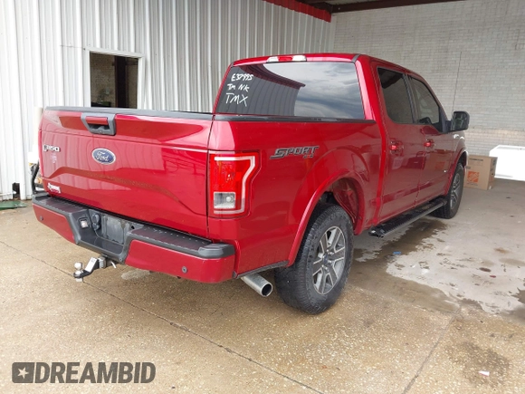 2015 Ford F-150 XLT with VIN 1FTEW1EP2FKE37995, listed as a IAAI auction lot 42185987 with 186,708 mi miles and . Bid and sale history available at carsss.com. Image 4.